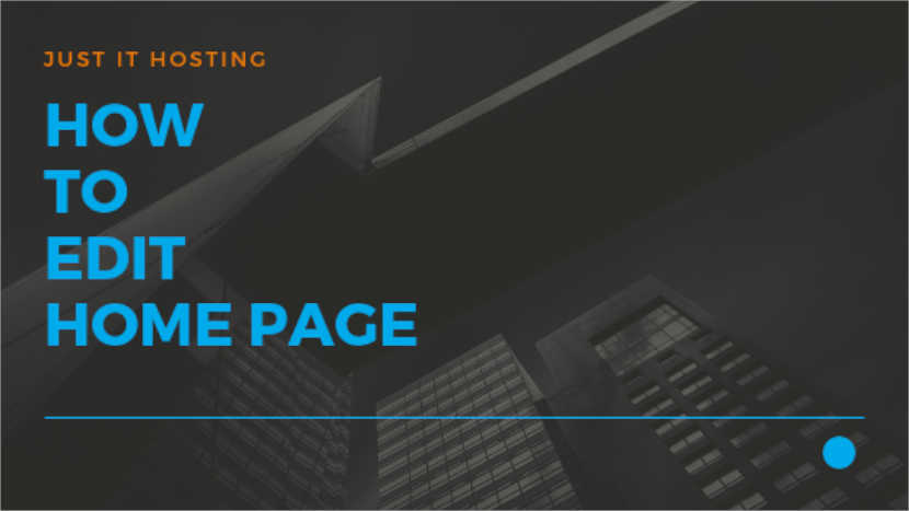 How to edit Home page