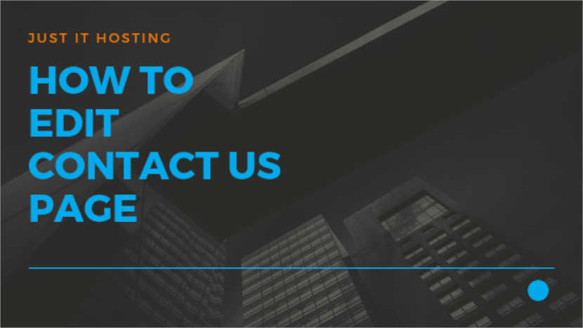 How to edit Contact Us page