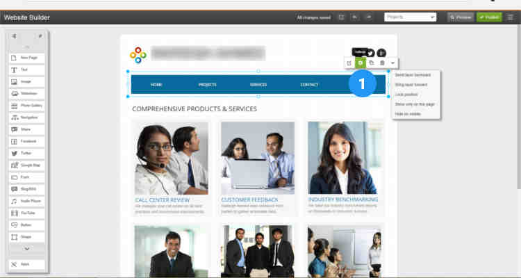 08 build website using website builder