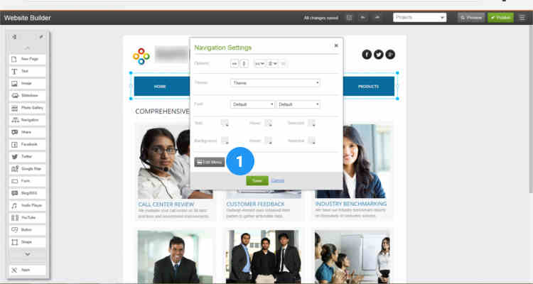 09 build website using website builder