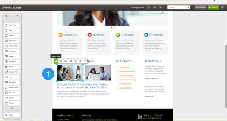11 build website using website builder