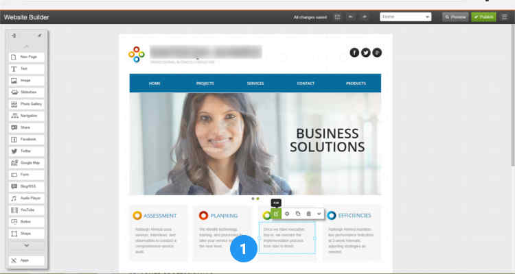 12 build website using website builder