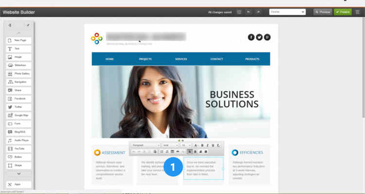 13 build website using website builder