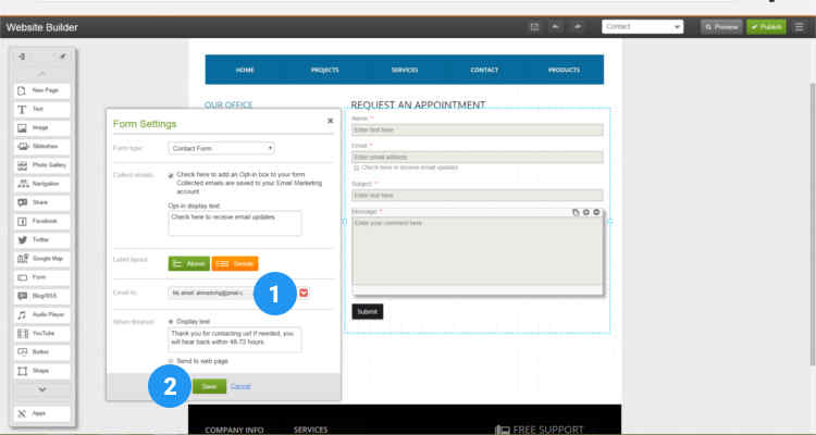 15 build website using website builder