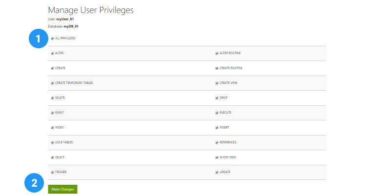 07 MySQL database, User and assign privileges 