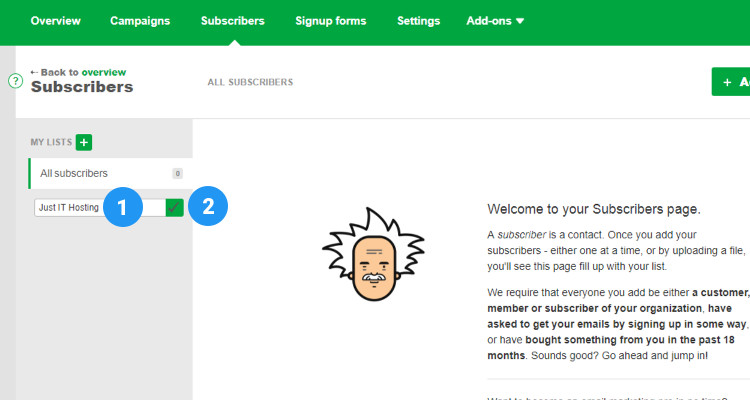 Create an Email List 03