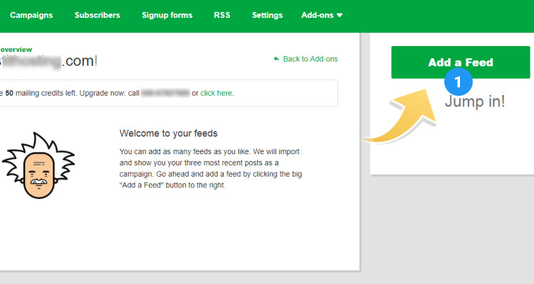 Email Marketing Create an eMail Campaign RSS Feed 03