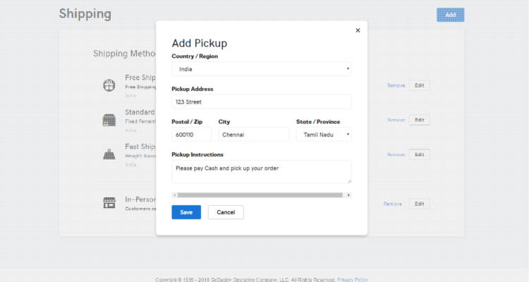 Free shipping, Flat rate shipping, Weight based shipping 06