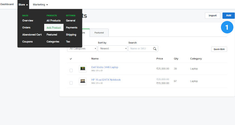 How to create a simple product 03
