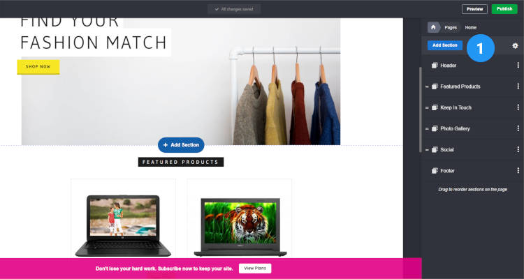 How to edit Home page 01