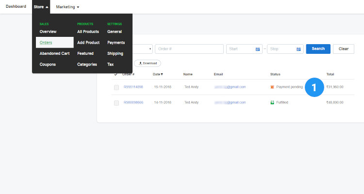 online order processing 03