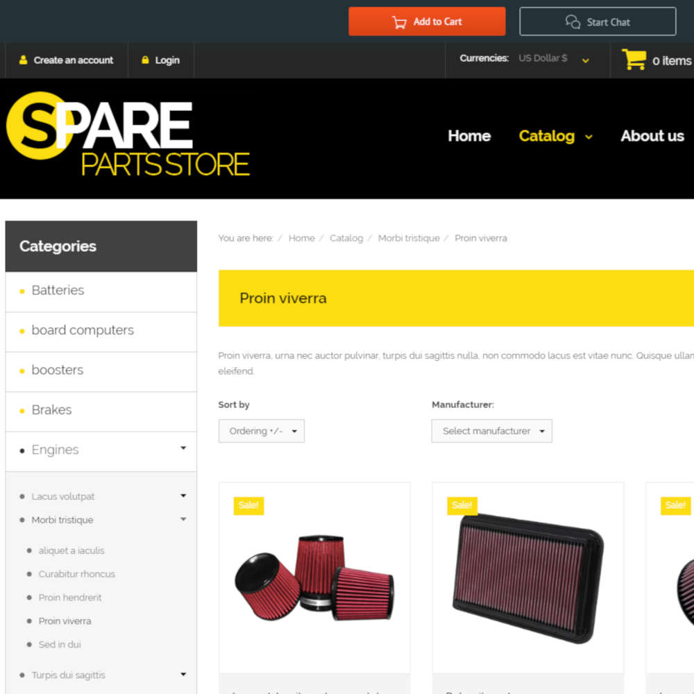 Car Spares VirtueMart Joomla Template 03