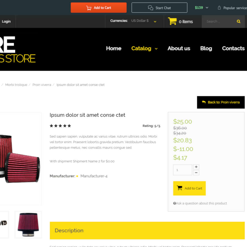 Car Spares VirtueMart Joomla Template 02