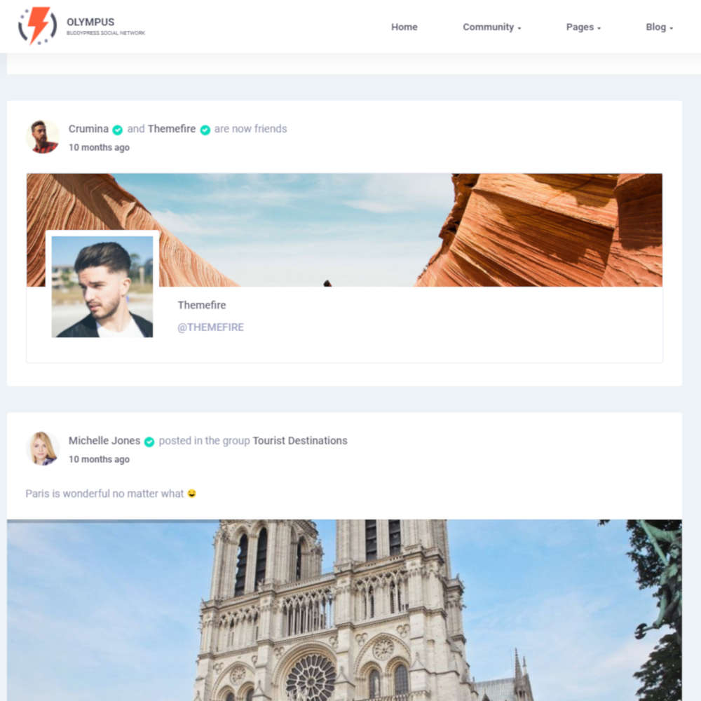 olympus social network theme 02