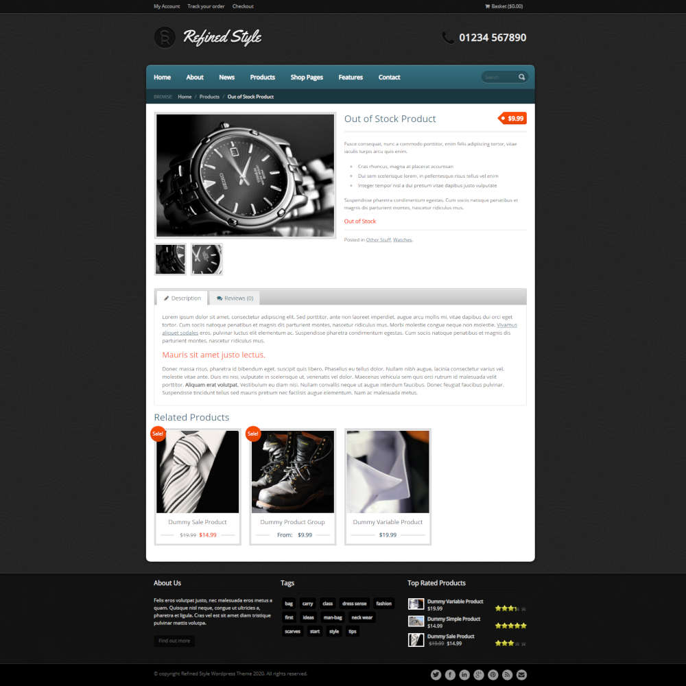 refined style - wordpress jigoshop ecommerce theme 03