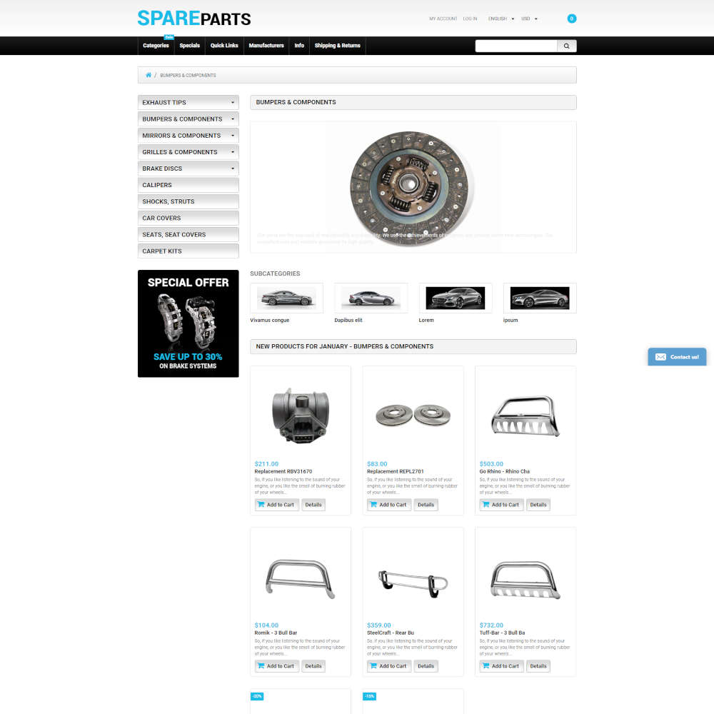 spare parts zencart template-02