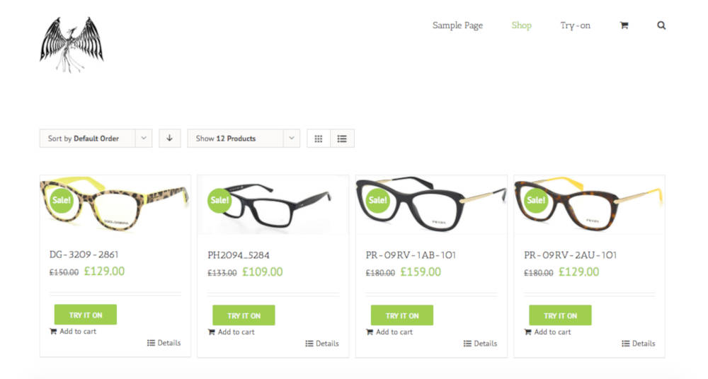 virtual eyewear try-on woocommerce plugin 02