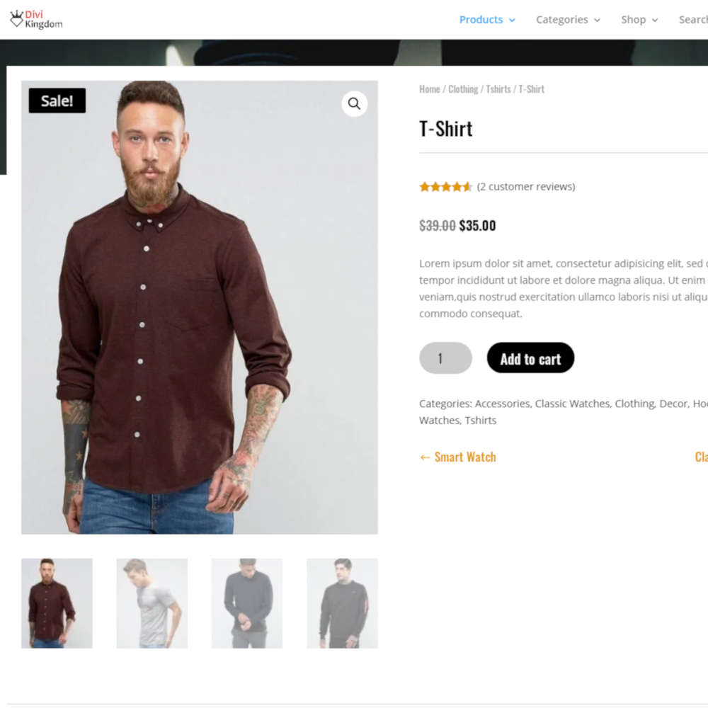 woocommerce product builder for divi 01