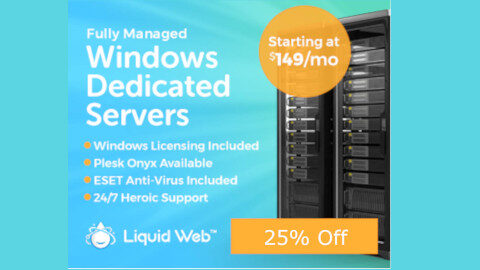 Liquidweb - 25th Anniversary Savings - 25% Off