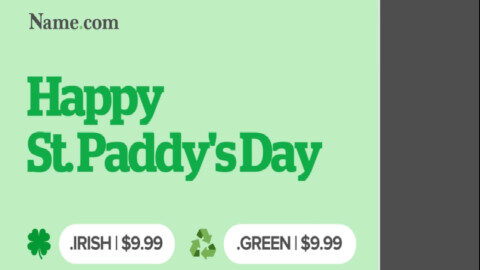 Name.com - .IRISH .GREEN domains - $9.99 only