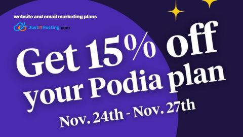 Get 15% off your website and email marketing plans on Podia