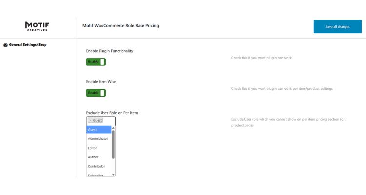 Step 2 Basic Settings and Enable Role-Based Pricing
